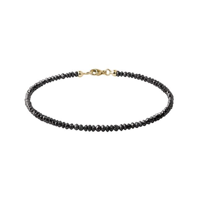 BRACELET EN DIAMANT NOIR NATUREL - BRACELETS AVEC MINÉRAUX - BRACELETS