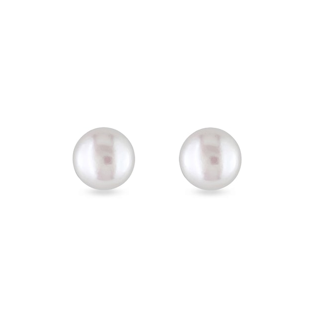 Náušnice perlové napichovačky