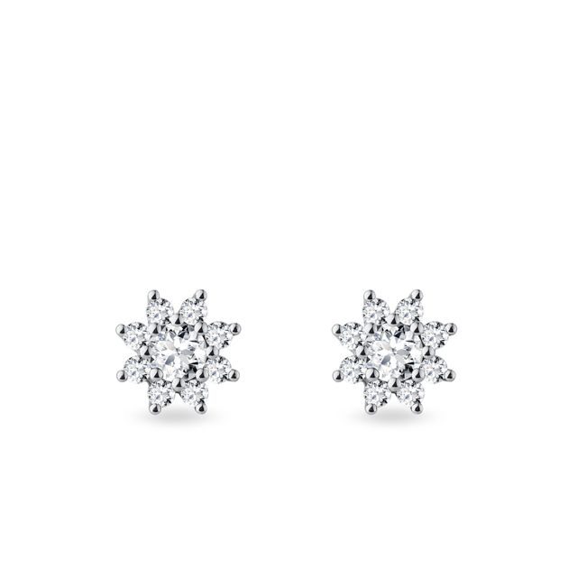 OHRRINGE FÜR DAMEN AUS WEISSGOLD MIT DIAMANT IM RUNDSCHLIFF - OHRRINGE DIAMANT - OHRRINGE