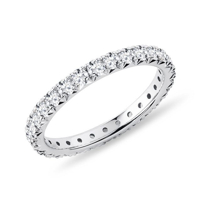 LUXURY ETERNITY WEDDING RING IN WHITE GOLD - WOMEN'S WEDDING RINGS - WEDDING RINGS