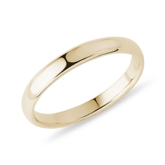 Zlatý snubní prsten pro muže