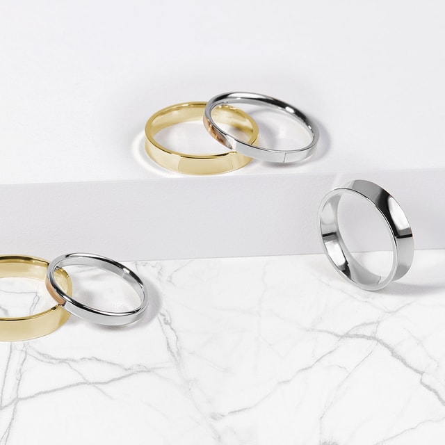 Men S Wedding Ring In White Gold Klenota