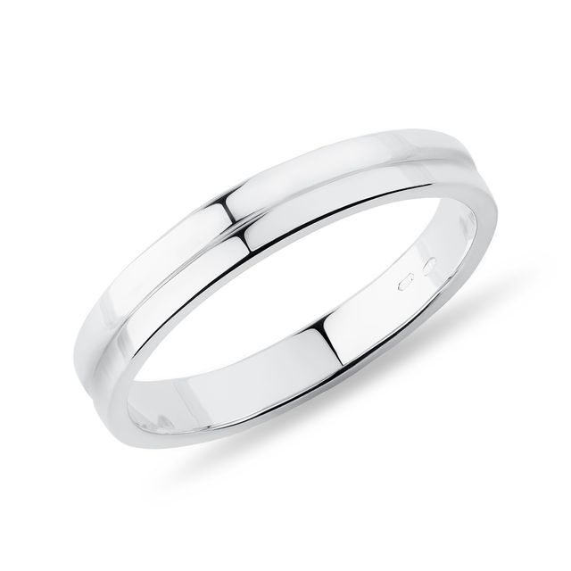 Dámský svatební prsten z bílého zlata