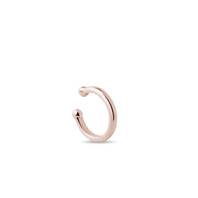 NÁUŠNICE EAR CUFF Z RŮŽOVÉHO ZLATA NA JEDNO UCHO - NÁUŠNICE NA JEDNO UCHO - NÁUŠNICE