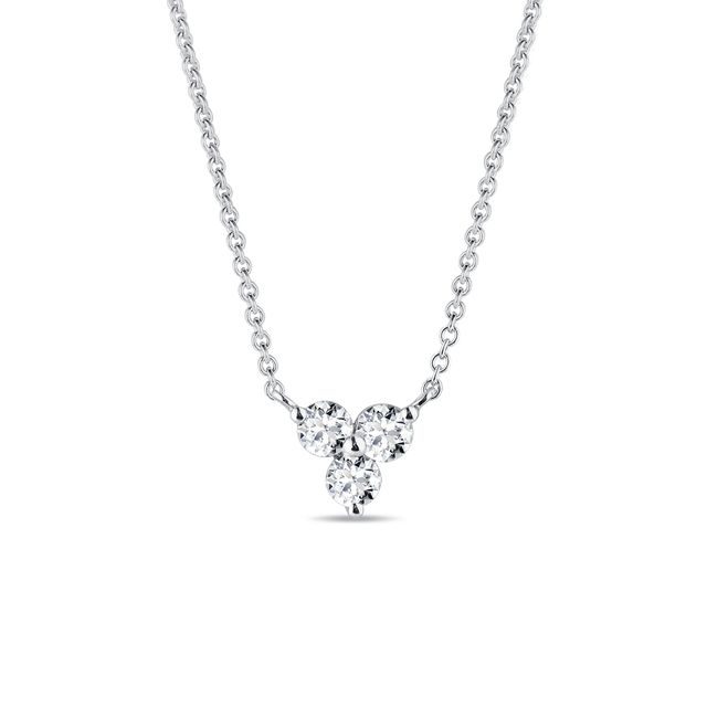 Zlatý minimalistický náhrdelník s diamantmi