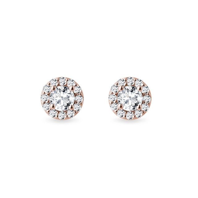 BRILLIANT EARRINGS IN ROSE GOLD - DIAMOND STUD EARRINGS - EARRINGS