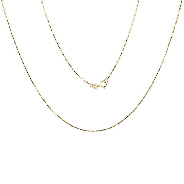 Venetian chain in gold, 45 cm lang