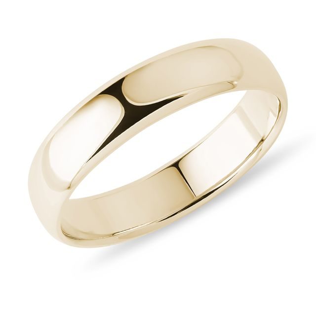 ALLIANCE MINIMALISTE EN OR 14 CT - ALLIANCES DE MARIAGE HOMMES - ALLIANCES DE MARIAGE