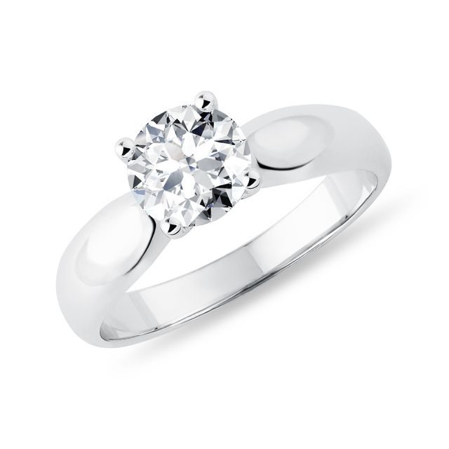 VERLOBUNGSRING MIT 1,0 CT LABORDIAMANT IN WEISSGOLD - RINGE MIT LAB GROWN DIAMANTEN - VERLOBUNGSRINGE