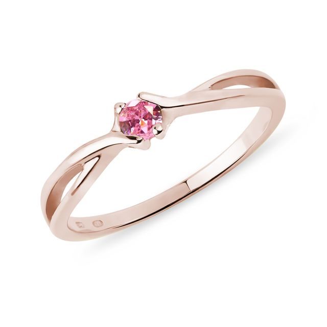 PINK SAPPHIRE RING IN ROSE GOLD - SAPPHIRE RINGS - RINGS