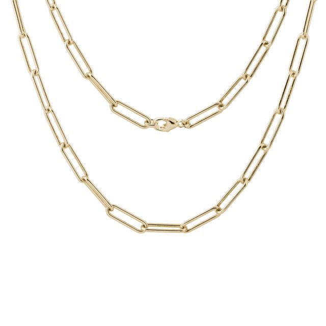 Ladies anker chain in yellow gold