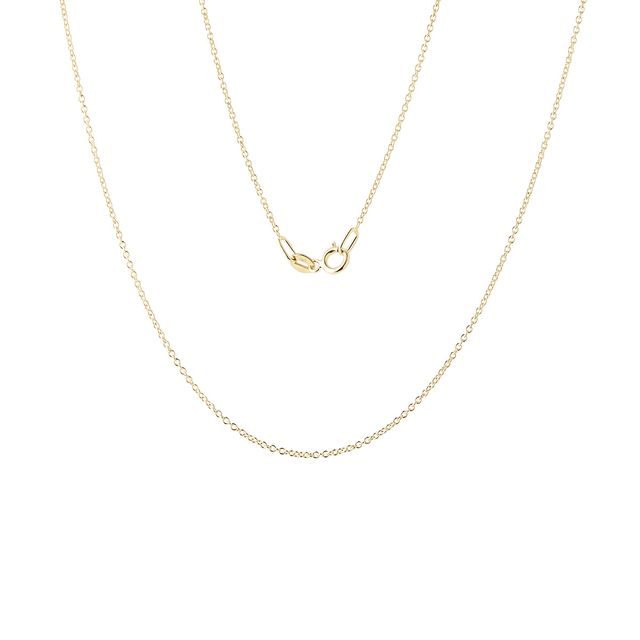 LADIES 50 CM ROLO CHAIN NECKLACE IN GOLD - GOLD CHAINS - NECKLACES
