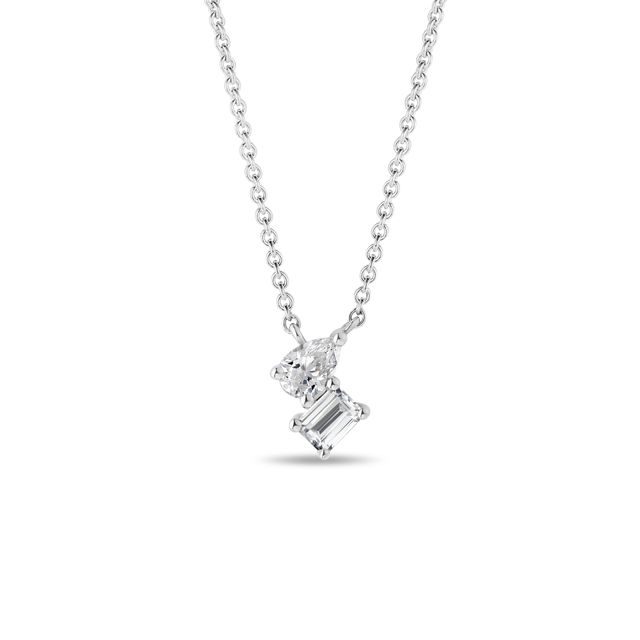 DIAMANTHALSKETTE AUS 14KT WEISSGOLD - KETTEN MIT DIAMANTEN - KETTEN