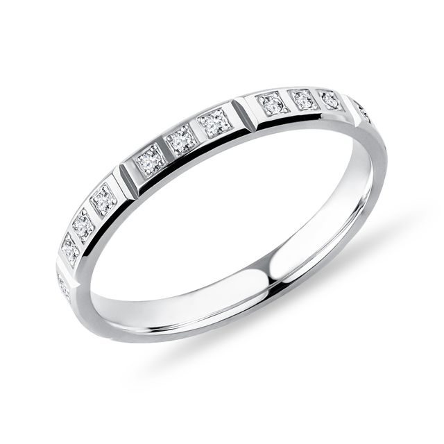 DAMENRING MIT DIAMANTEN IN WEISSGOLD - RINGE DIAMANT - RINGE