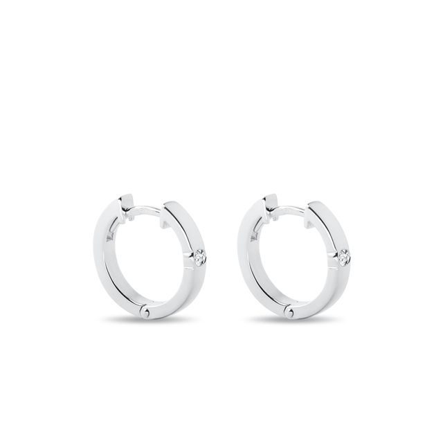 BOUCLES D'OREILLES EN OR ET DIAMANTS - BOUCLES D'OREILLES EN DIAMANT - BOUCLES D'OREILLES