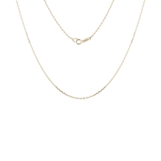 CHAÎNE MAILLE FORÇAT EN OR JAUNE 42 CM - CHAÎNES EN OR - COLLIERS