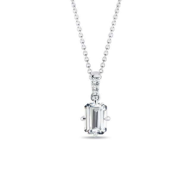 LUX 1CT LAB GROWN DIAMOND NECKLACE IN WHITE GOLD - DIAMOND NECKLACES - NECKLACES