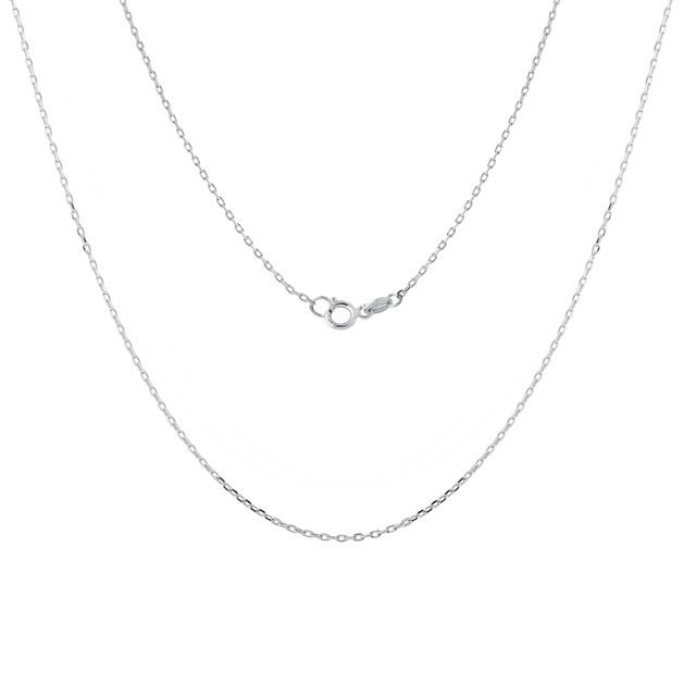 50 CM ANCHOR CHAIN IN WHITE GOLD - GOLD CHAINS - NECKLACES