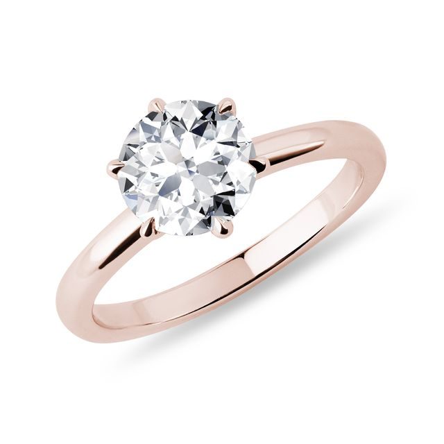 VERLOBUNGSRING MIT LABOR-DIAMANT IN ROSÉGOLD - RINGE MIT LAB GROWN DIAMANTEN - VERLOBUNGSRINGE