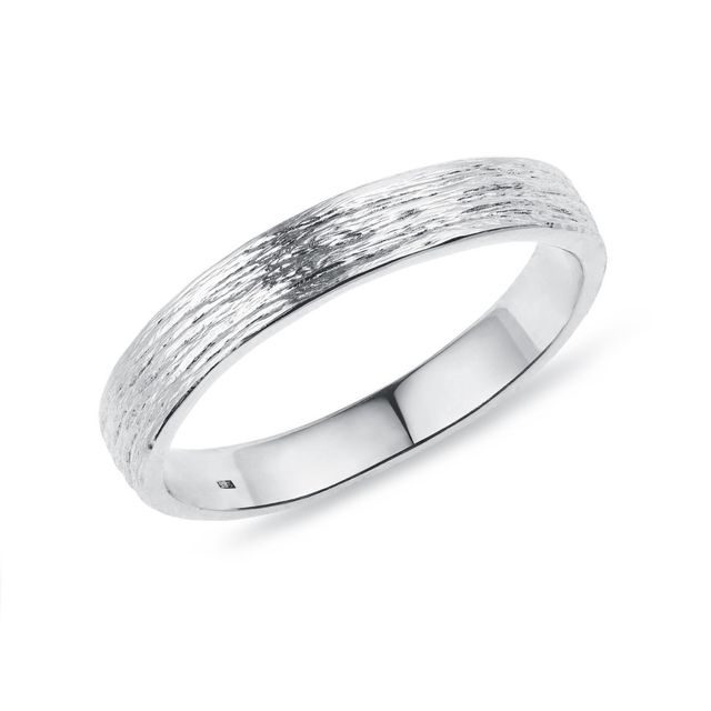 BAGUE DE MARIAGE POUR FEMMES EN OR BLANC - ALLIANCES DE MARIAGE FEMMES - ALLIANCES DE MARIAGE