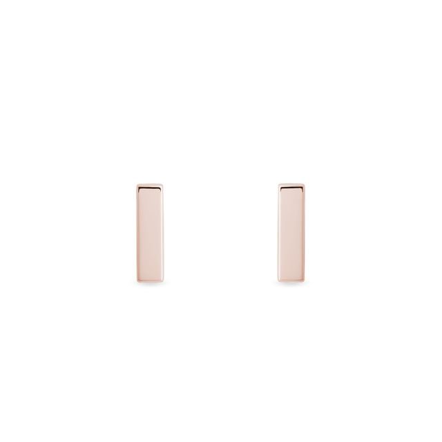 ROSE GOLD BAR EARRINGS - ROSE GOLD EARRINGS - EARRINGS