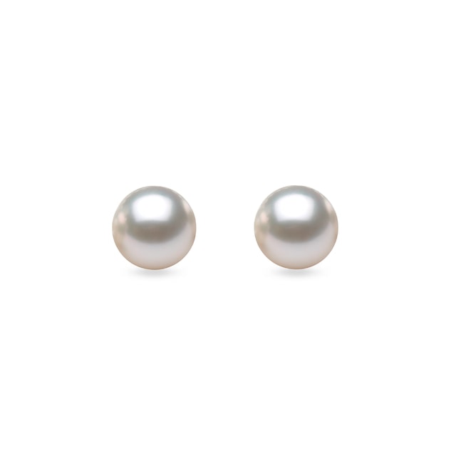 White Gold Earrings with Akoya Pearls