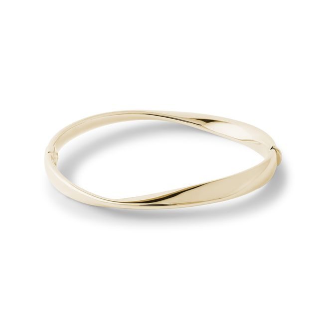 ELEGANTES GOLDARMBAND MIT TWIST-DETAIL - ARMBÄNDER AUS GELBGOLD - ARMBÄNDER