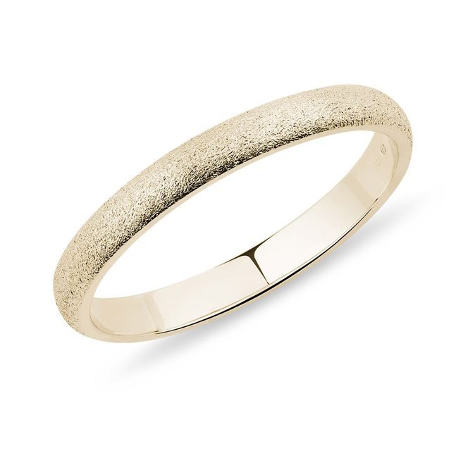 Originální pánský prsten ze žlutého zlata