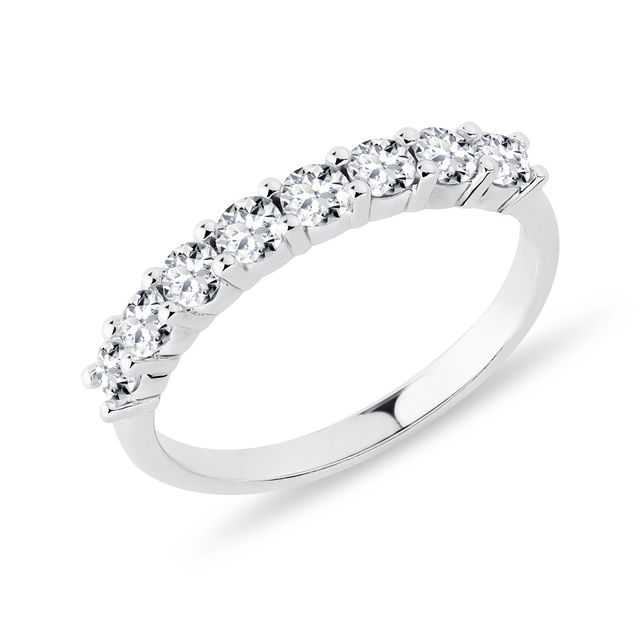 ALLIANCE ÉTERNITÉ EN OR BLANC ET DIAMANTS - ALLIANCES DE MARIAGE AVEC DIAMANTS - ALLIANCES DE MARIAGE