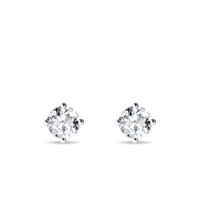 KLASSISCHE DIAMANTOHRSTECKER IN WEISSGOLD - OHRSTECKER DIAMANT - OHRRINGE