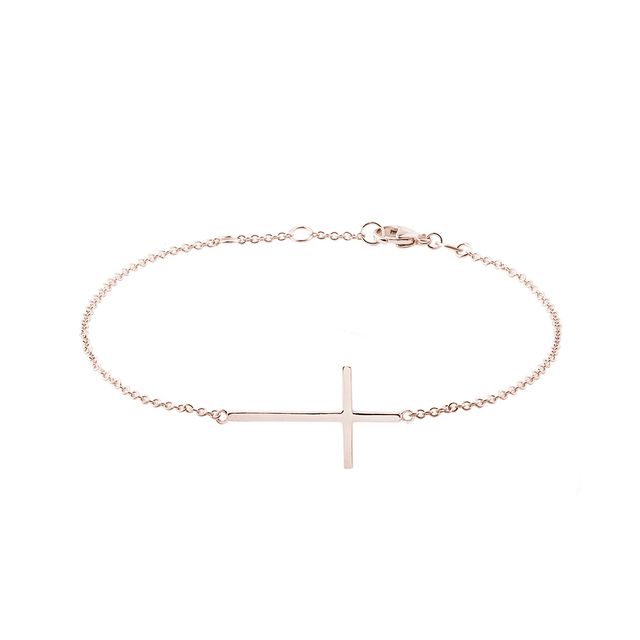 KREUZ-ARMBAND IN ROSÉGOLD - ARMBÄNDER AUS ROSÉGOLD{% if zbozi.kategorie.adresa_nazvy[0] != zbozi.kategorie.nazev %} - ARMBÄNDER{% endif %}