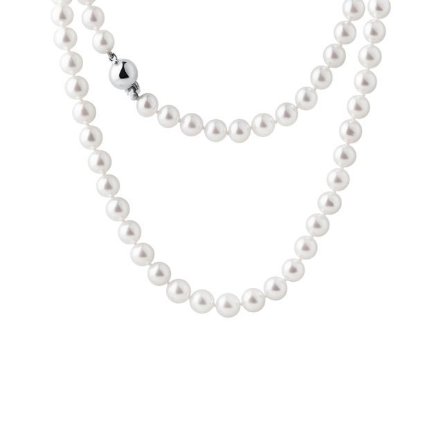 AKOYA PEARL NECKLACE IN WHITE GOLD - PEARL NECKLACES - PEARL JEWELLERY