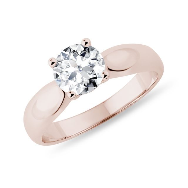 VERLOBUNGSRING MIT 1,0 CT LABORDIAMANT IN ROSÉGOLD - RINGE MIT LAB GROWN DIAMANTEN - VERLOBUNGSRINGE