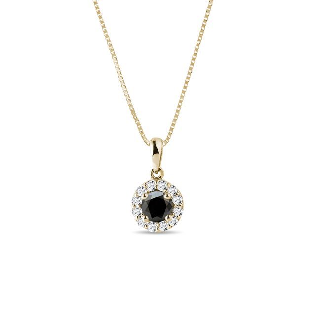 Diamond necklace in 14k yellow gold