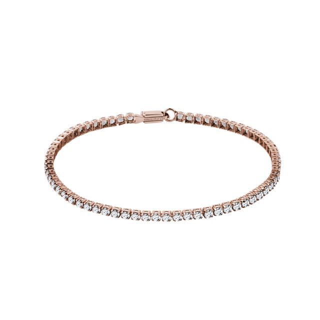 LUXORIÖSES TENNISARMBAND MIT LABORDIAMANTEN IN ROSÉGOLD - TENNISARMBÄNDER - ARMBÄNDER