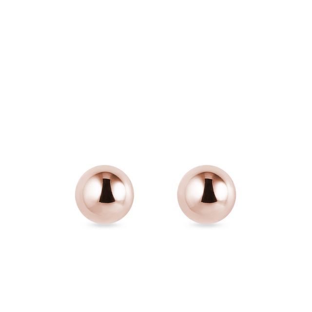 RUNDE OHRRINGE AUS 14K ROSÉGOLD - OHRRINGE ROSÉGOLD - OHRRINGE