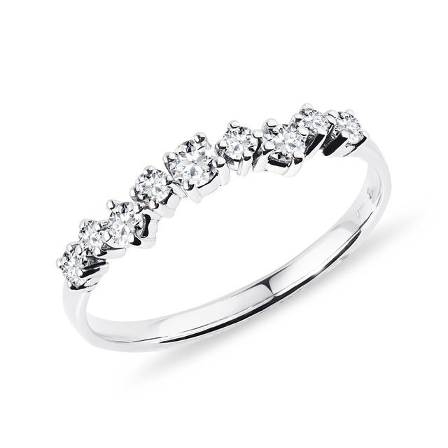 DIAMOND RING IN WHITE GOLD - WOMEN'S WEDDING RINGS - WEDDING RINGS