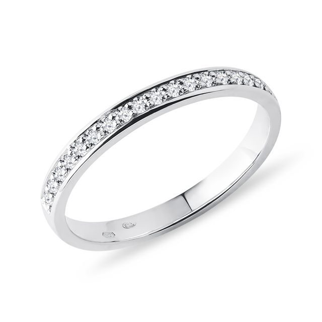 DIAMOND WEDDING RING IN WHITE GOLD - WOMEN'S WEDDING RINGS - WEDDING RINGS