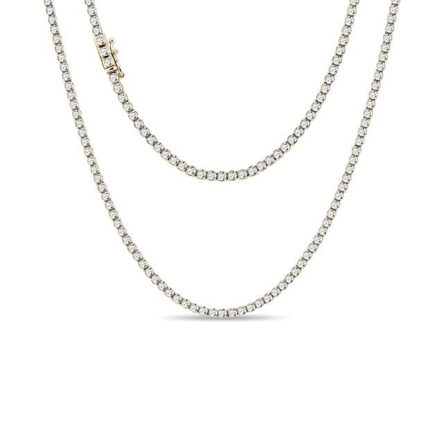 TENNISKETTE MIT LABORDIAMANTEN IN GELBGOLD - KETTEN MIT DIAMANTEN - KETTEN