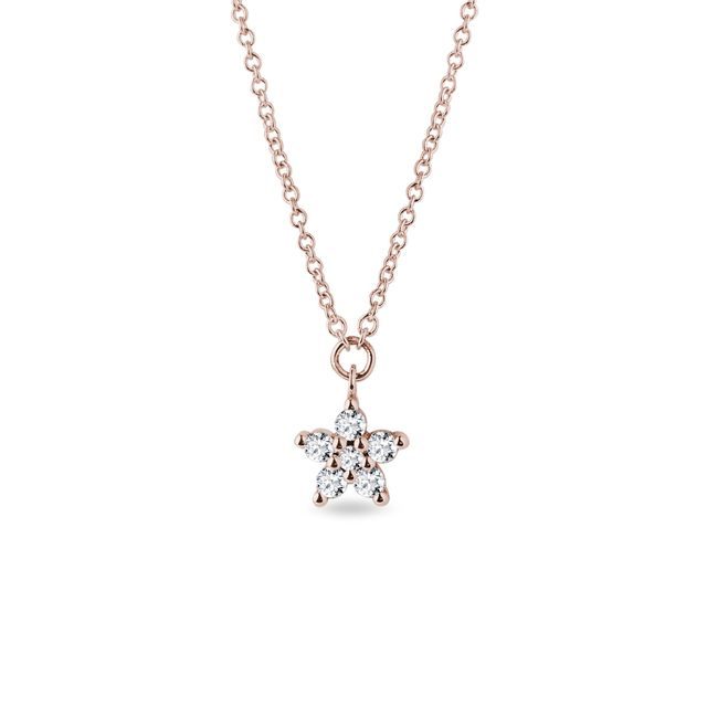 COLLIER OR ROSE AVEC DIAMANTS - COLLIERS AVEC DIAMANTS - COLLIERS