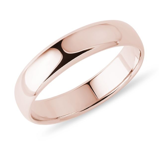 BAGUE DE MARIAGE POUR HOMMES FORGÉE DANS L'OR ROSE - ALLIANCES DE MARIAGE HOMMES - ALLIANCES DE MARIAGE