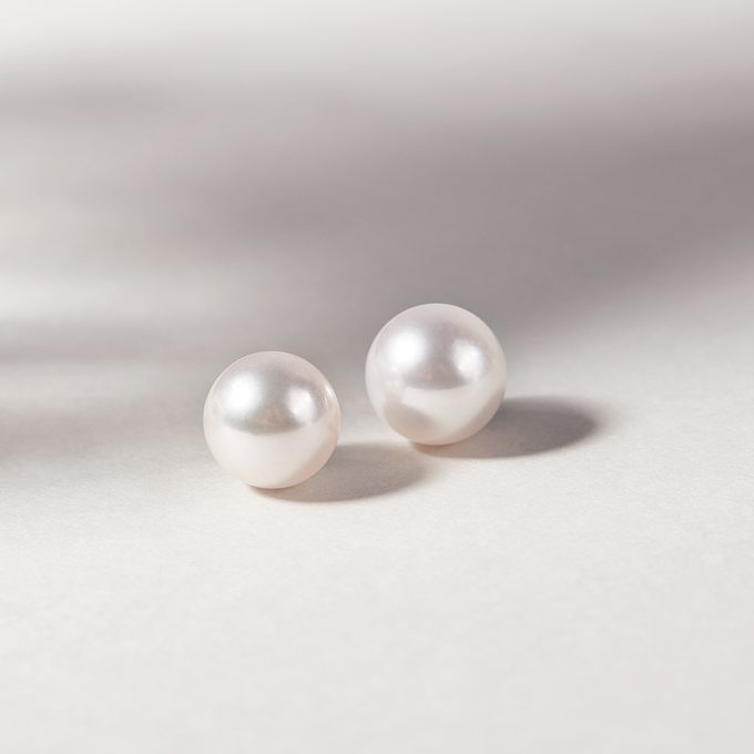 Delikatne kremowe perły słodkowodne - KLENOTA