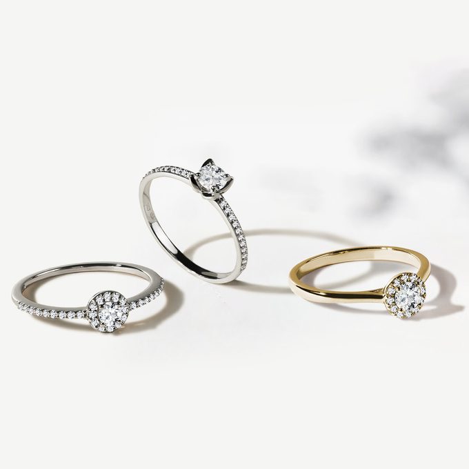 Diamantové zásnubní prsteny - KLENOTA