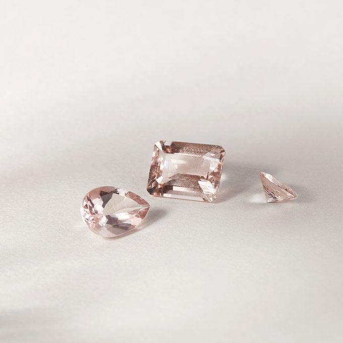 light pink morganite - KLENOTA