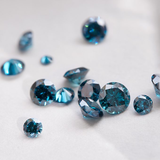 diamants bleus - KLENOTA
