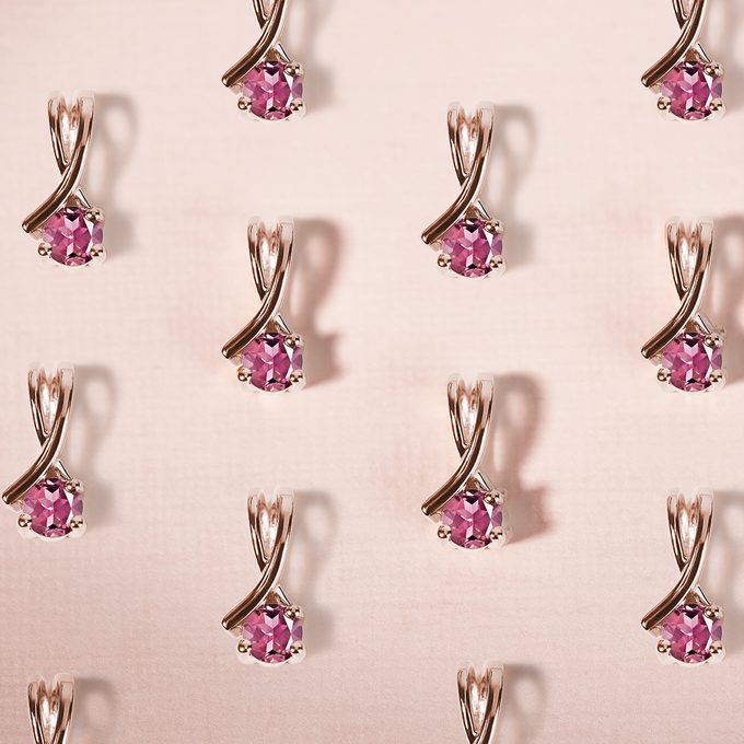 luxusní přívěsek s růžovým turmalínem KLENOTA