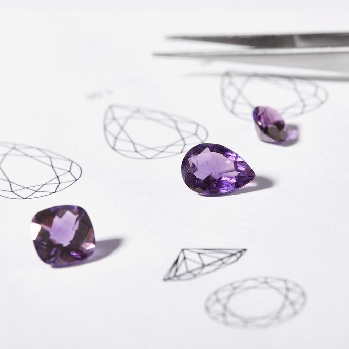 purple amethyst - KLENOTA