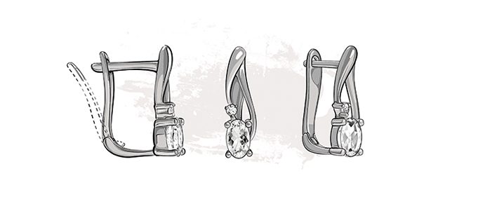 Zatrzask z tyłu (bigiel z zatrzaskiem) KLENOTA