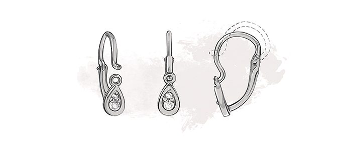 Fermoirs de boucles d'oreilles | KLENOTA