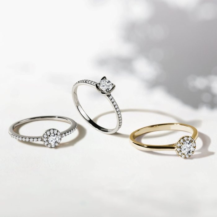 Classement par couleur des diamants clairs